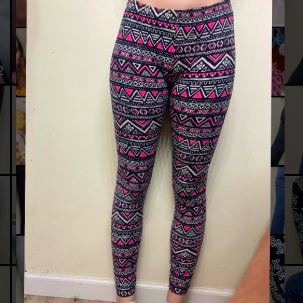 Medium 7-9 No Boundaries Pink Leggings